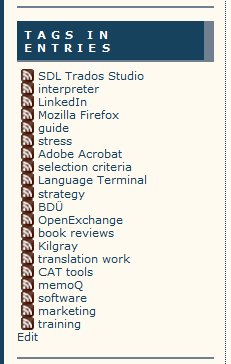 tags + XML icons + linefeed, but no Flash - a vertical list