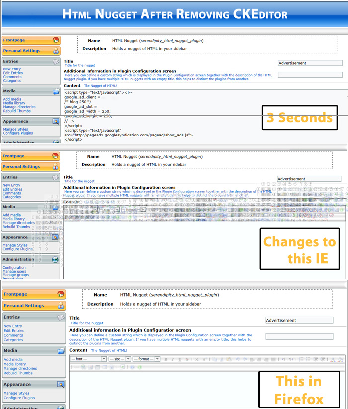 Html Nugget Behaviour