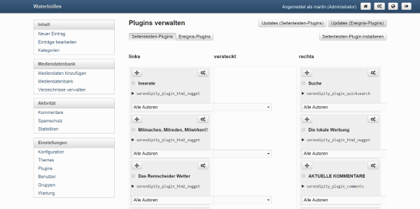 Plugins verwalten Serendipity Verwaltungsoberfläche (Andere).png