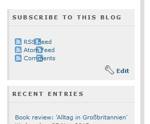 appearance on the blog