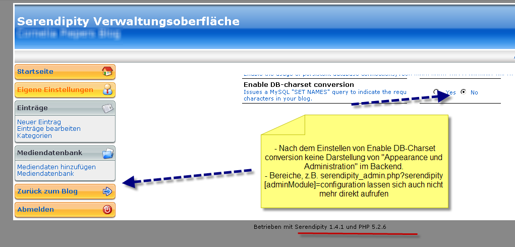 Screenshot vom Problem "Menü" weg.